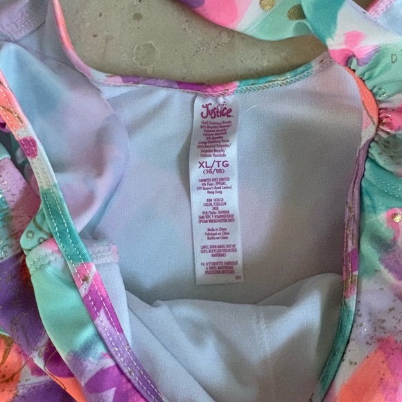 Justice Multicolor Ruffled Tank Top - Picture 2 of 4